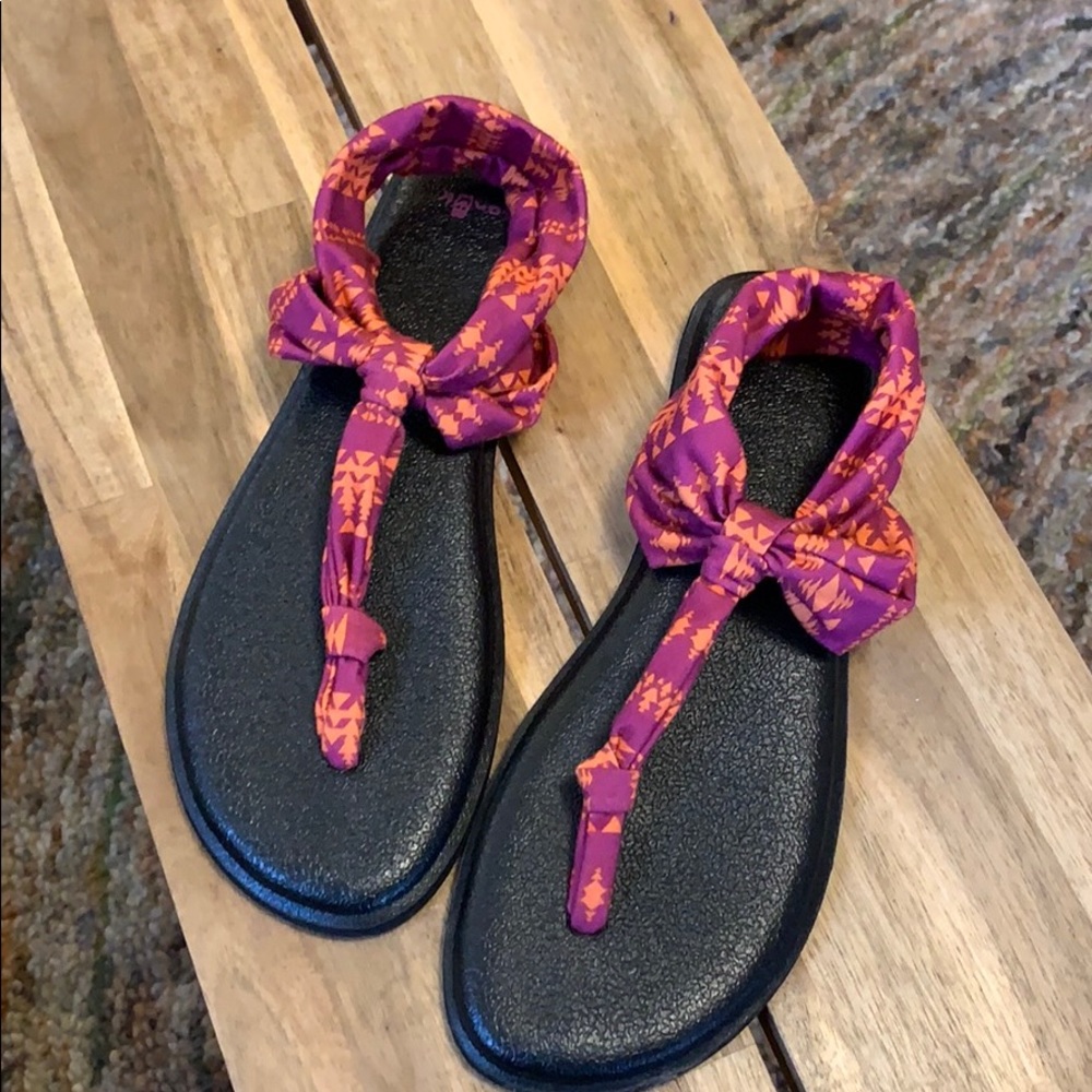 Sanuk Yoga Mat Flip Flops Size 10 Nwot